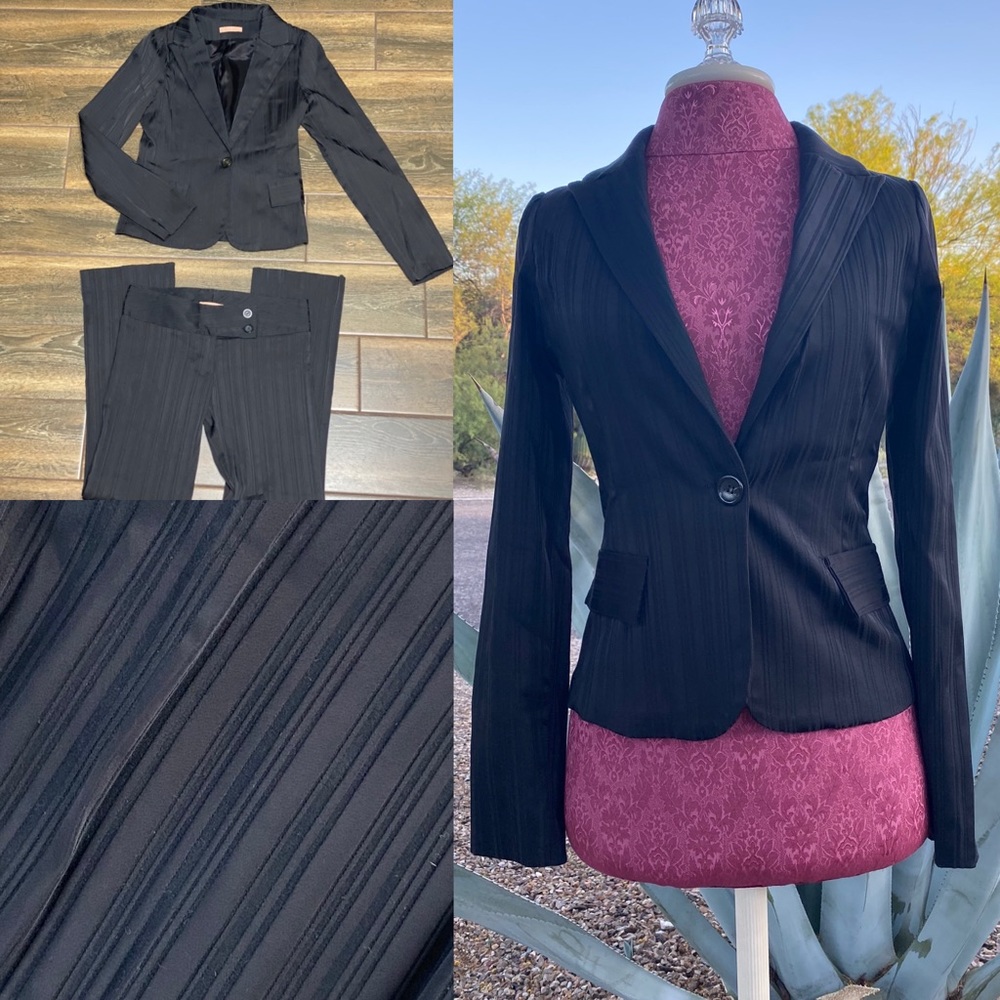 Black Blazer Pant Suit